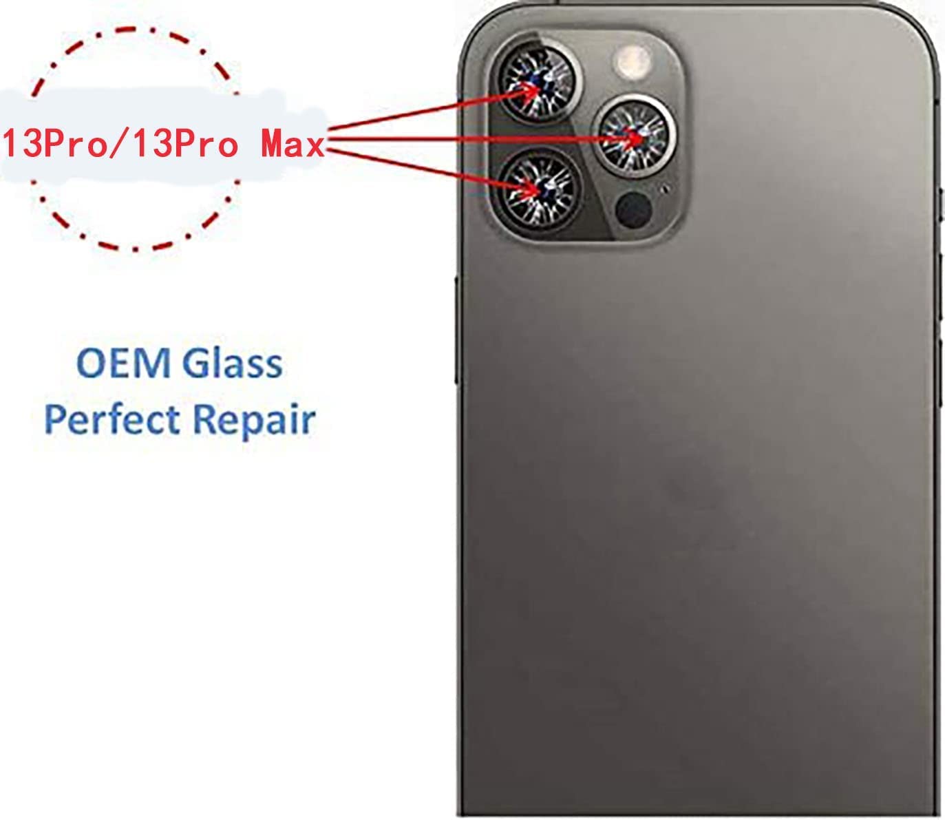 Amazon.co.jp: リアカメラガラスレンズ交換品 iPhone 13 Pro